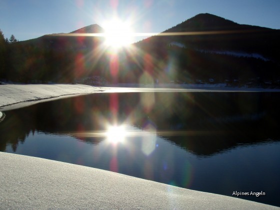 Sonnenuntergang am Walchensee