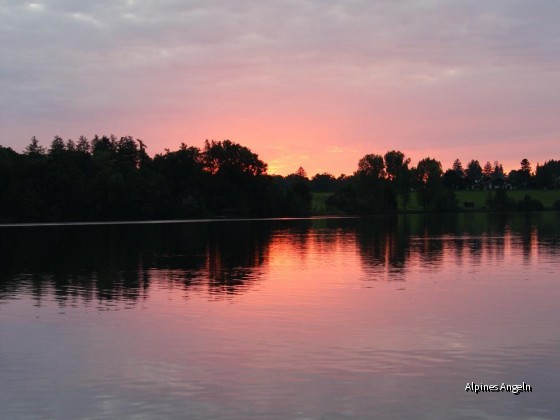 Sonnenuntergang am Riegsee