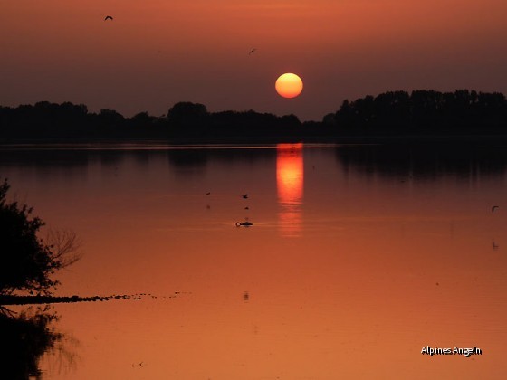 Sonnenuntergang am Speicher