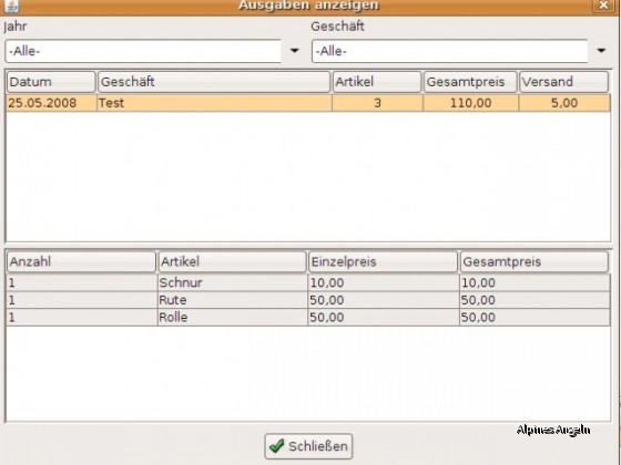 Fischertagebuch - Ausgaben