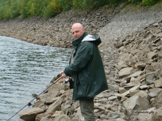 Uwe beim Spinnfischen