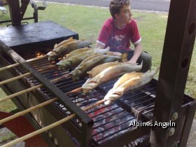 Steckerlfisch auf dem Grill